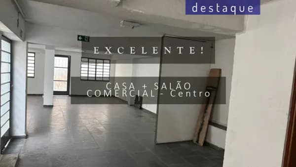 CASA + SALÃO COMERCIAL PARA LOCAÇÃO NO CENTRO JUNDIAI