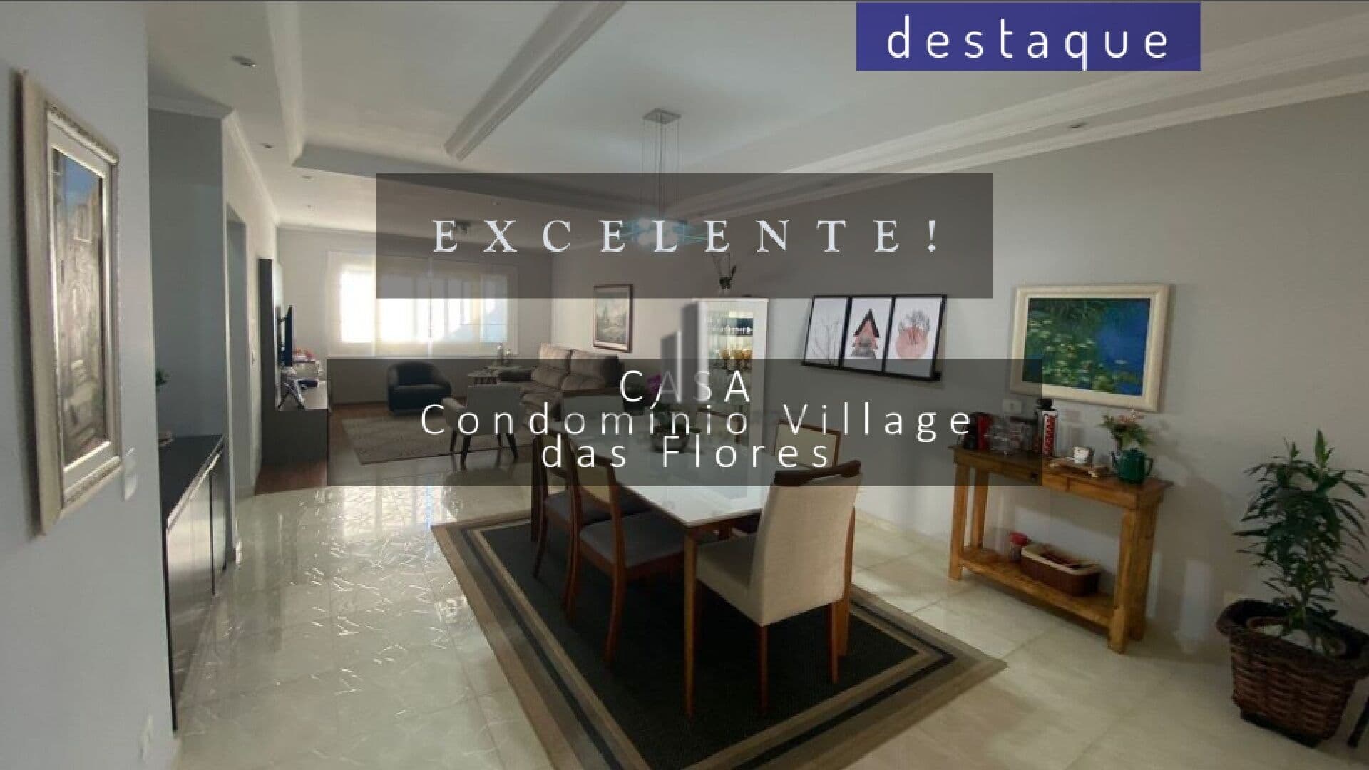 CASA PARA LOCAÇÃO NO CONDOMÍNIO VILLAGE DAS FLORES JD. NOVO MUNDO JUNDIAÍ