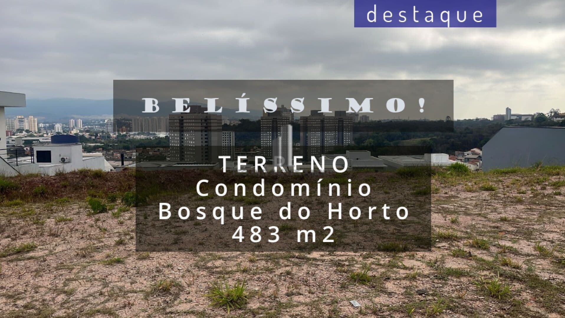 TERRENO PARA COMPRA NO CONDOMÍNIO BOSQUE DO HORTO JUNDIAÍ