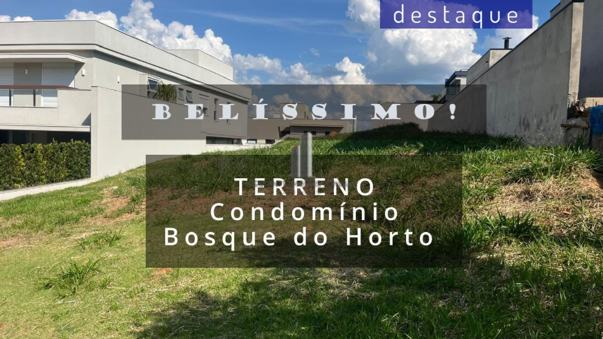 TERRENO PARA VENDA NO CONDOMÍNIO BOSQUE DO HORTO JUNDIAÍ