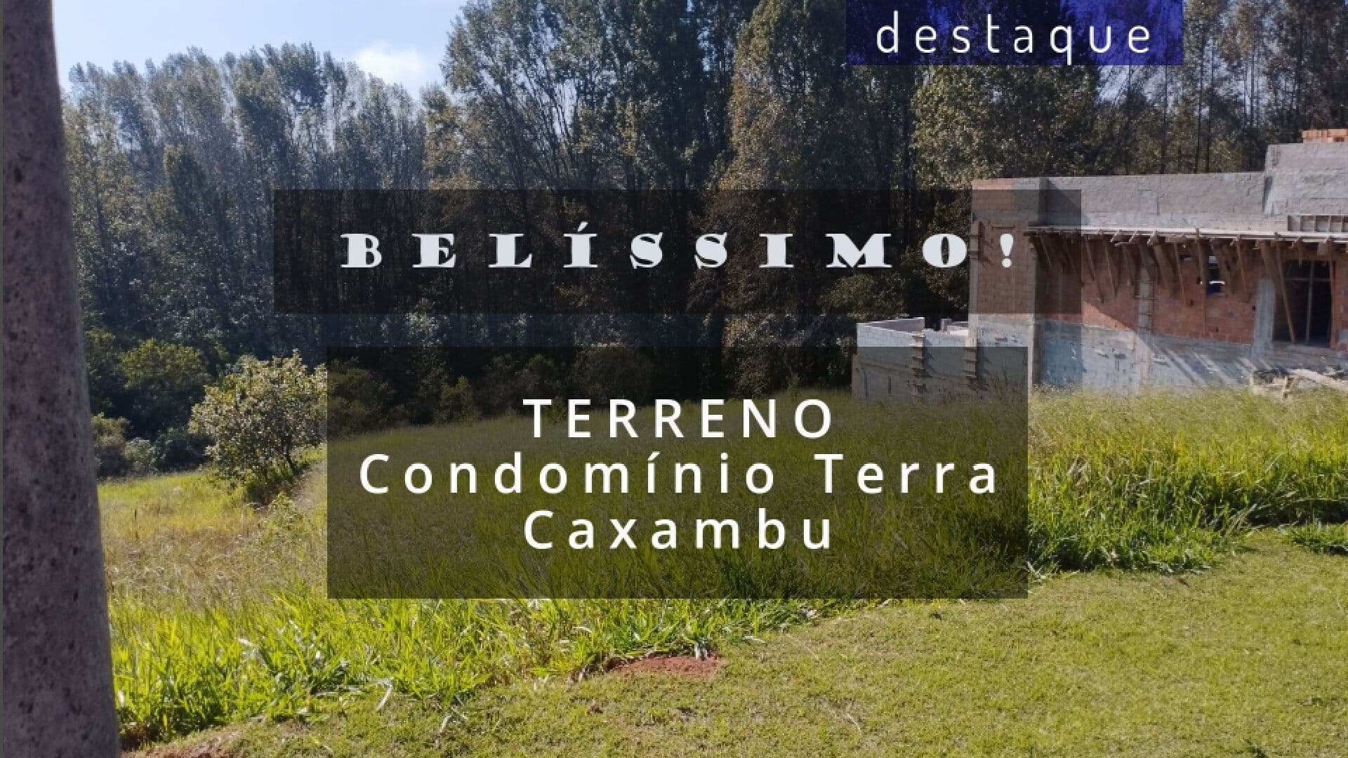 TERRENO PARA VENDA NO CONDOMÍNIO TERRA CAXAMBU JUNDIAI