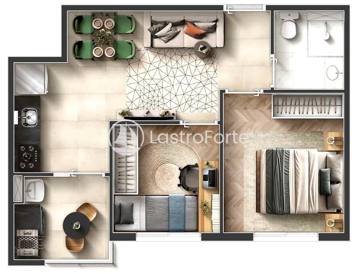 Apartamento, 38m2, 2 dorms à venda no KM 18 em Osasco.