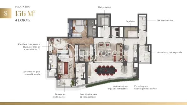 Apartamento 156m2, 4 quartos (2 suítes), 2 vagas à venda no Paraíso, São Paulo.