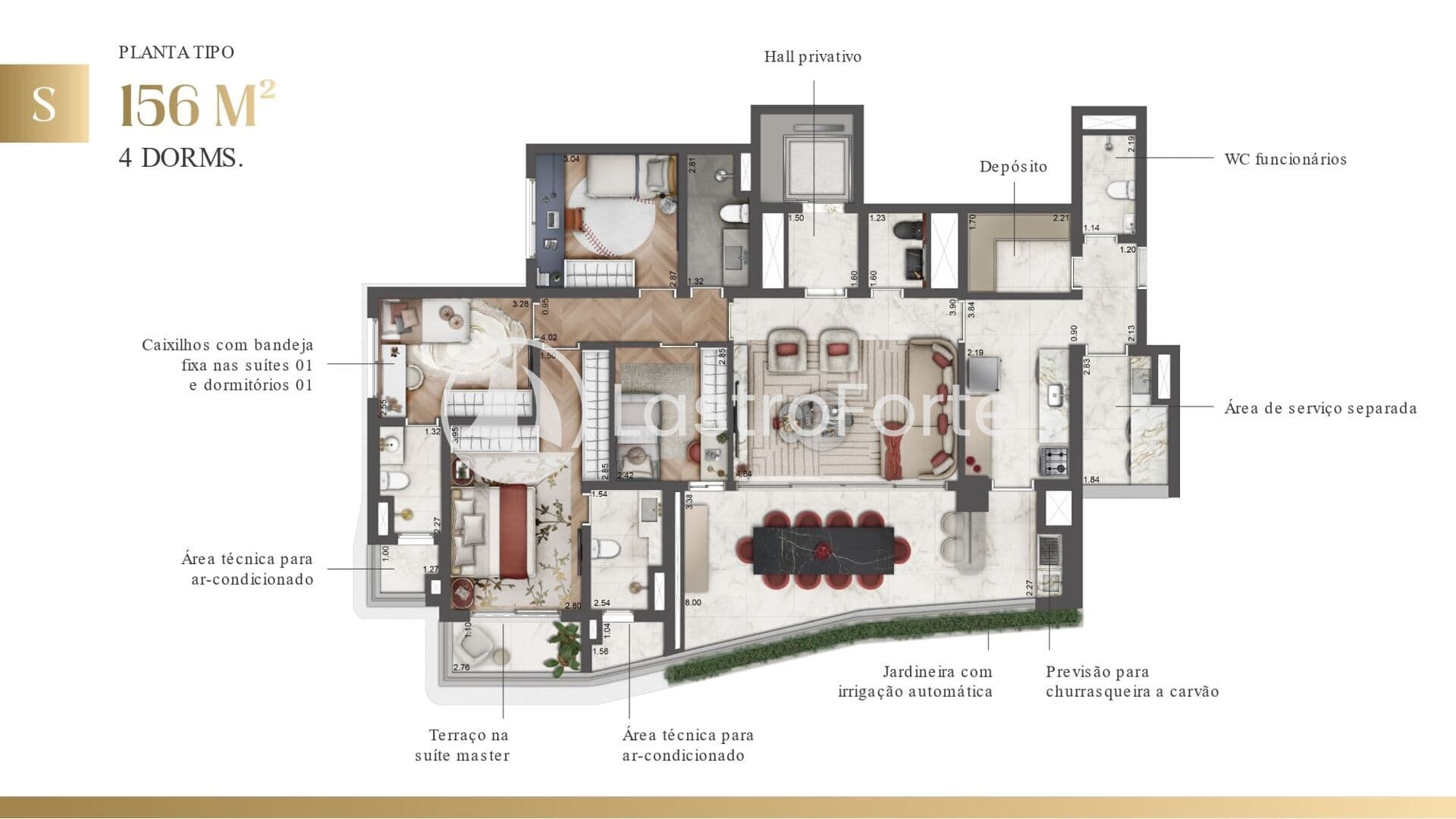 Apartamento 156m2, 4 quartos (2 suítes), 2 vagas à venda no Paraíso, São Paulo.