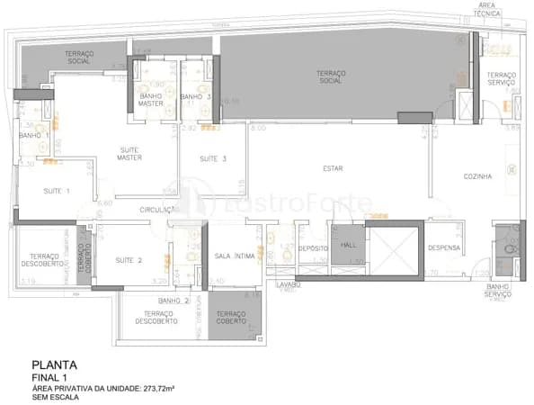 Apartamento Garden, 273m2, 4 Suítes e 3 vagas à venda no Bela Vista, em São Paulo