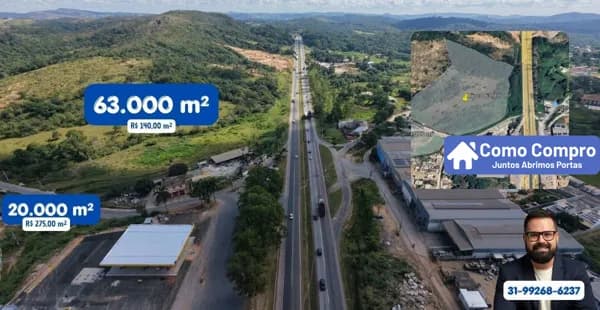 Área a venda br 040 sentido belo horizonte