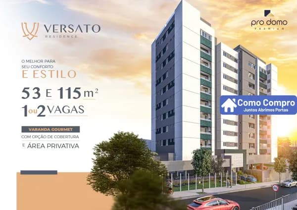 Lançamento no bairro castelo versato residence