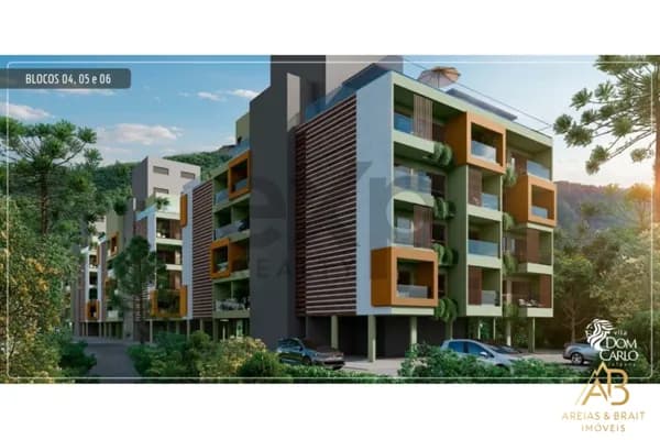 Apartamentos no Condomínio Vila Dom Carlo entre 26,82 m² até 149,43 m² à partir de R$ 359.000,00 - Itaipava, Petrópolis/RJ