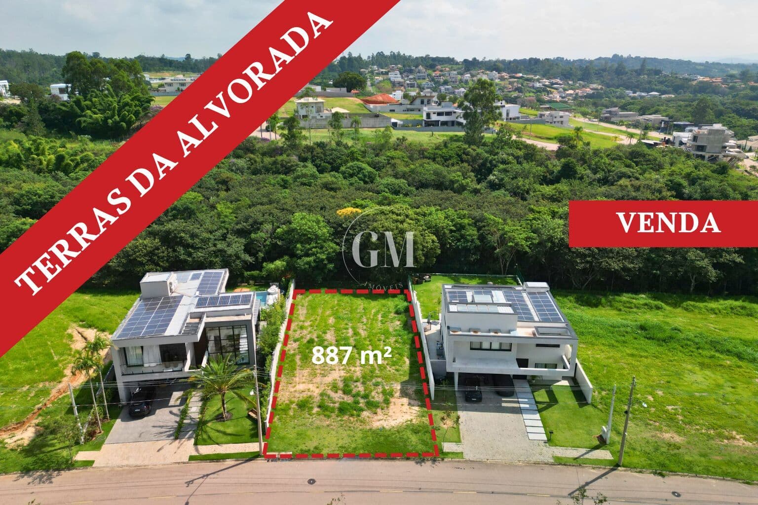 Terreno em Declive à Venda no Terras da Alvorada | Projeto com Vista