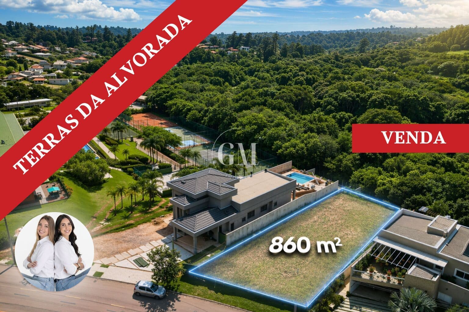 Terreno de 860 m² Plano em Condomínio de Alto Padrão