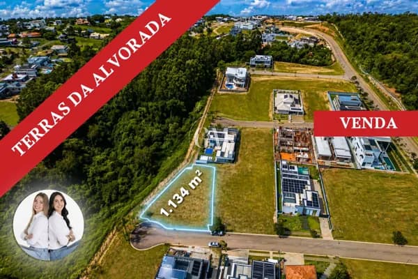 Terreno de esquina em localização privilegiada no Terras da Alvorada