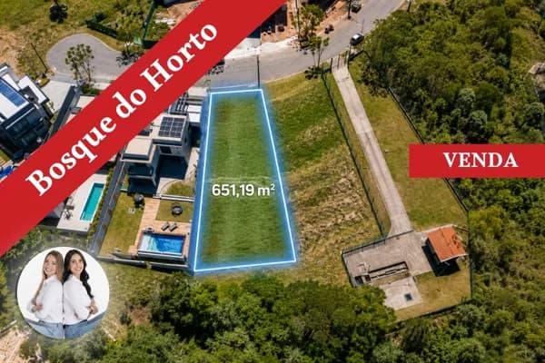 Terreno Condomínio Bosque do Horto – Declive acentuado e vista para a mata