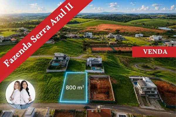 Terreno com Projeto incluso à venda no Condomínio Fazenda Serra Azul II – Itupeva/SP