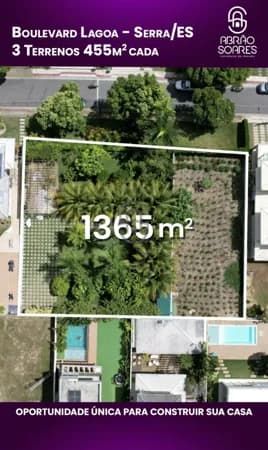 Terreno em Condomínio em Boulevard Lagoa, Serra/ES