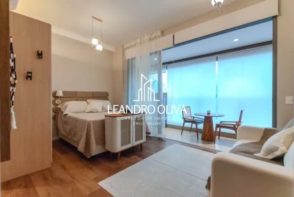 Quer morar ou investir a poucos passos da Praça Pereira Coutinho e Parque do Ibirapuera? Apartamento studio premium espetacular, à venda, na Vila Nova Conceição.