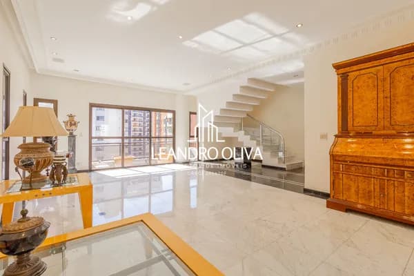Vende duplex alto padrão 412m², 3 suítes, livings com terraços, rooftop, área gourmet, 4 vagas