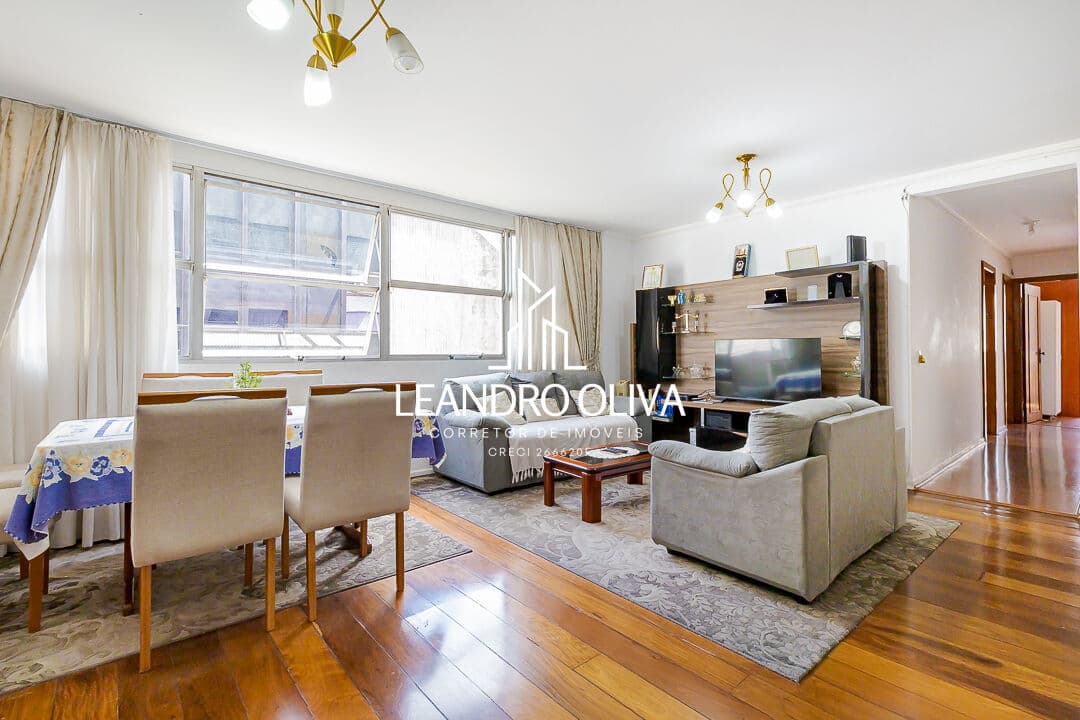 Apartamento à venda | 107 m² | 3 dormitórios | 1 vaga | Avenida Angélica – Santa Cecília / Higienópolis – SP