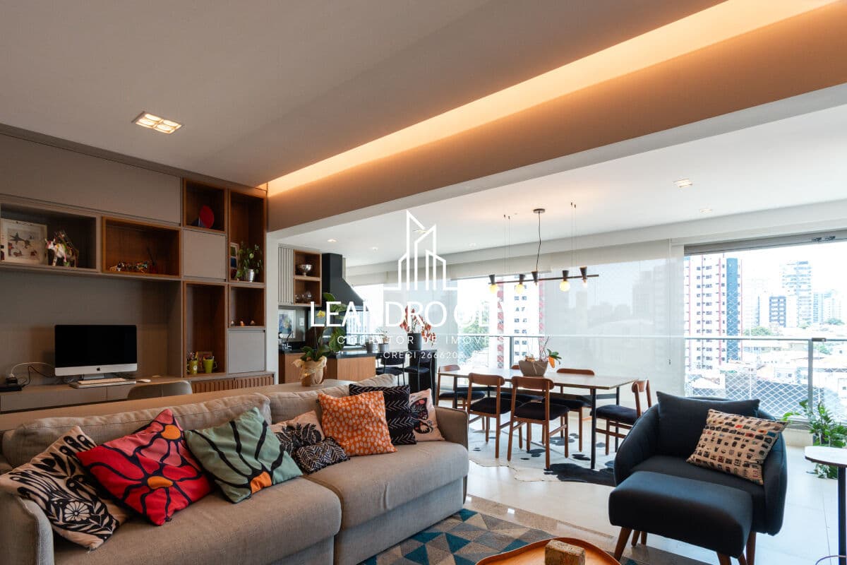 Apartamento para venda em Mirandópolis com 3 quartos, sendo 3 suítes , 133m²