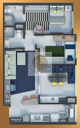 Apartamento à venda no bairro Núcleo Residencial Presidente Geisel em Bauru/SP