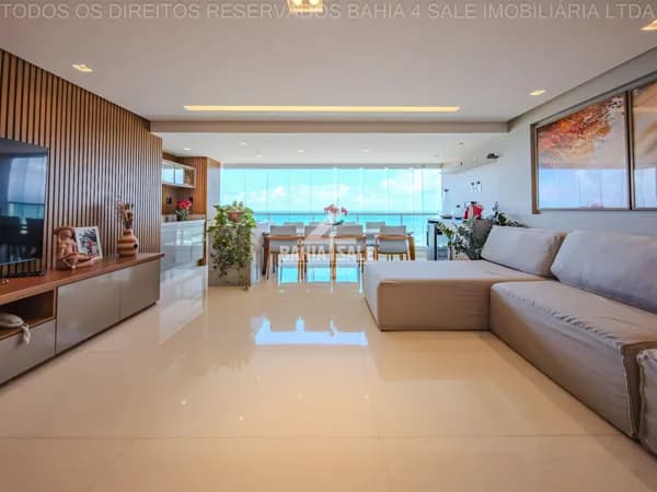 Apartamento com 144m², 3 suítes, andar alto e vista incrível no Terrazzo Sul Mare. Conforto e sofisticação em Patamares.