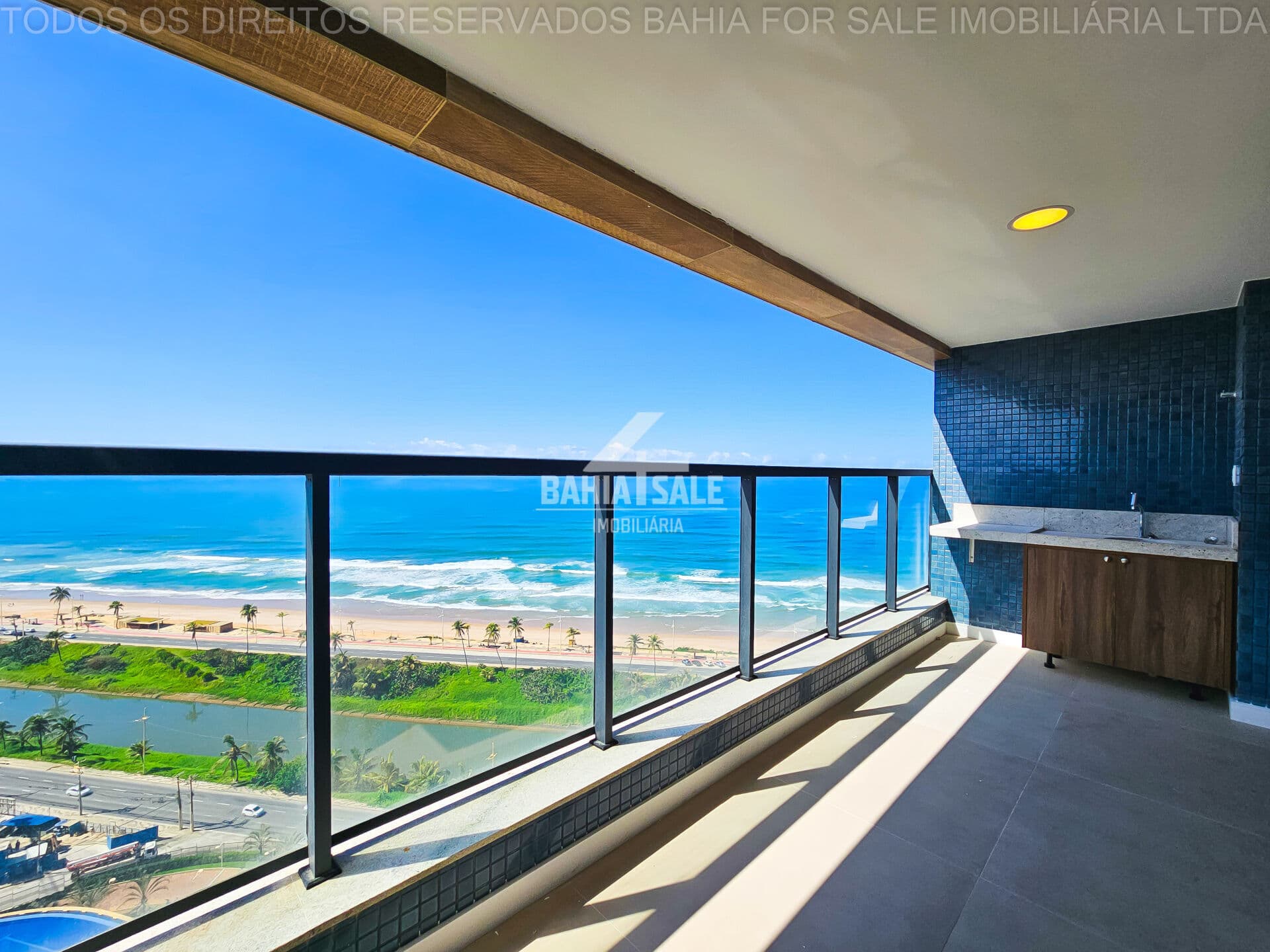 Apartamento vista mar à venda Jaguaribe Salvador | 103m² | 3 suítes | Andar Alto