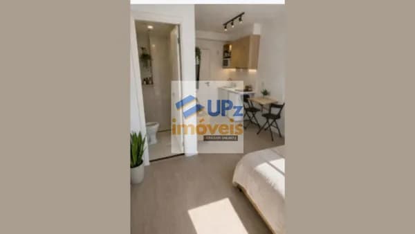 Lindo studio com suíte, 17m², 4º andar no City America em São Paulo-SP.