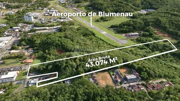 Terreno Industrial Premium com 43.074 m2 na Itoupava Central