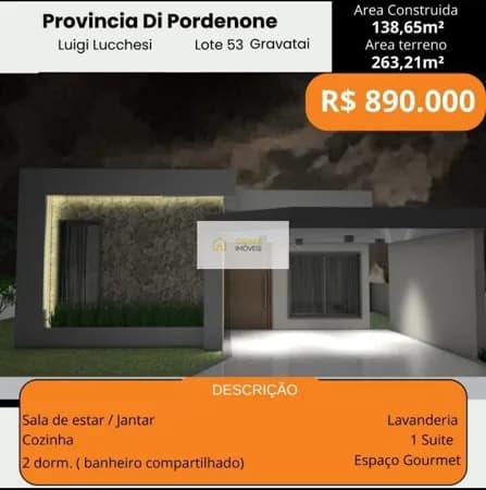 Casa em Gravataí - Loteamento Jardim Timbaúva