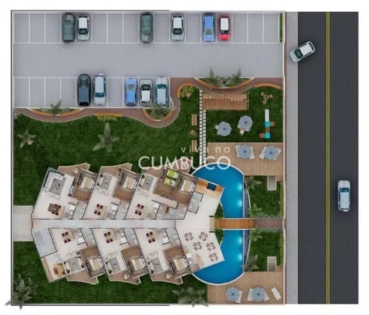 Apartamento com 1 ou 2 dormitórios à venda no kite premium Cumbuco