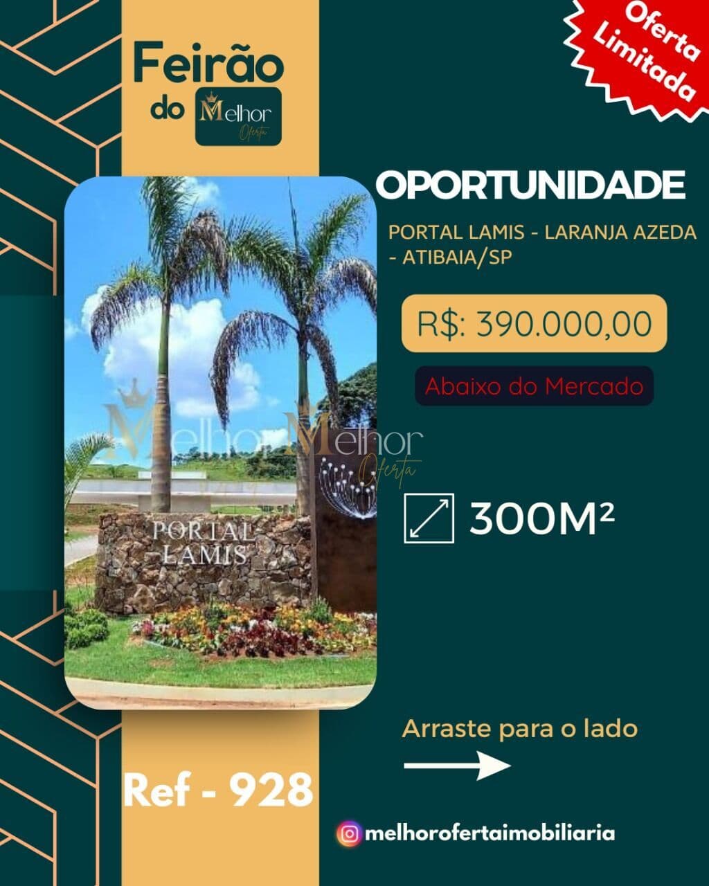 Terreno em Condomínio Fechado – Portal LAMIS – Atibaia/SP