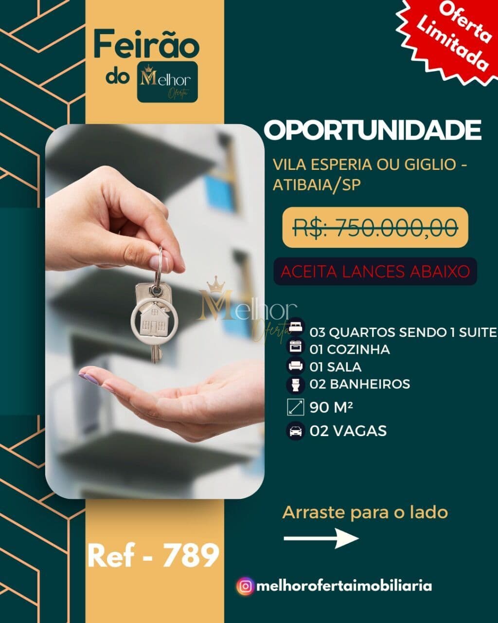 🏢 Apartamento Mobiliado à Venda – Vila Giglio, Atibaia/SP