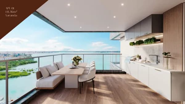 Monte Meru - Apartamento Alto Padrão com 3 suítes na Ponta D'Areia