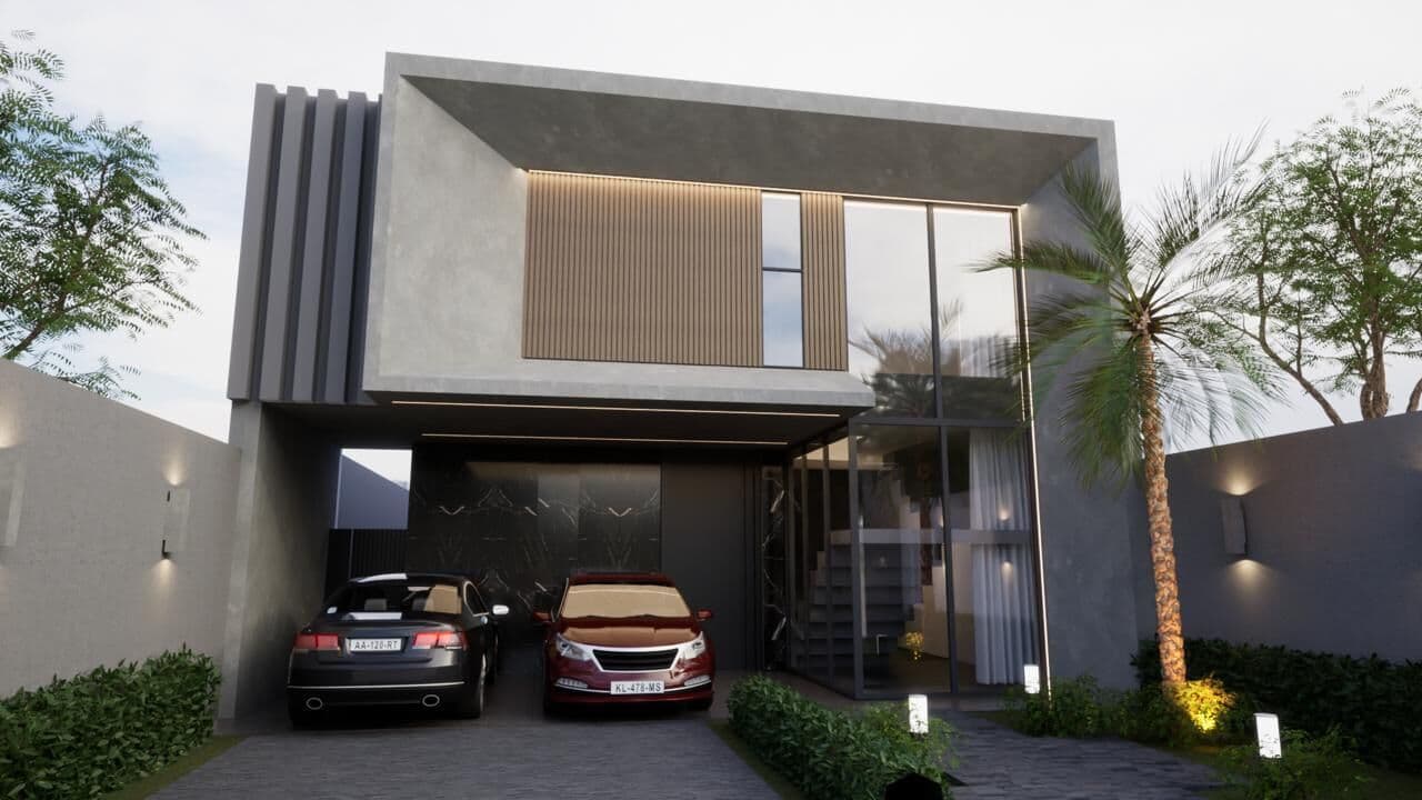 Casa com 4 quartos sendo uma suíte master e piscina próximo a praia do Araçagy
