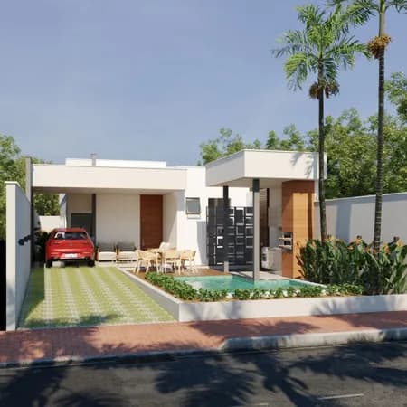 Casas com 3 quartos sendo 1 suite master, com jardim de inverno e opção de piscina!!!