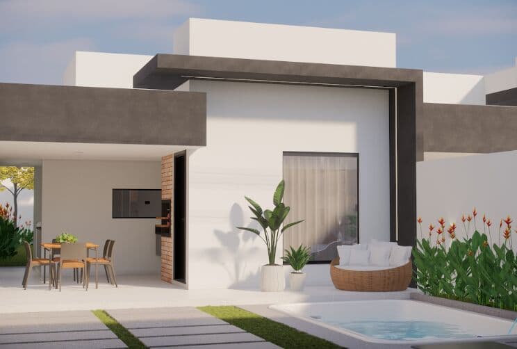 Casa com 3 quartos sendo 2 suítes com Área Gourmet no Altos do Turu
