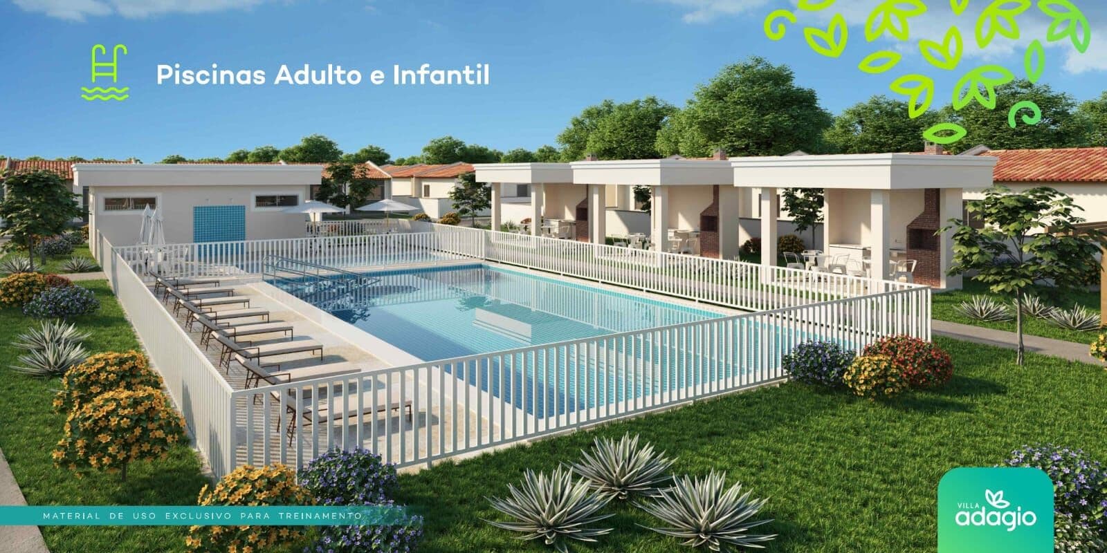 Villa Adágio - Casa com 2 quartos em condominio fechado em Paço do Lumiar