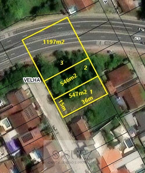 Ótimo terreno com 547m2 com opção de 1200m2 de área útil