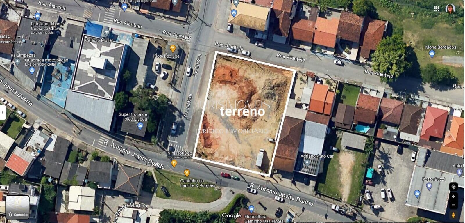 Terreno entrada do loteamento Lisboa na Forquilhas