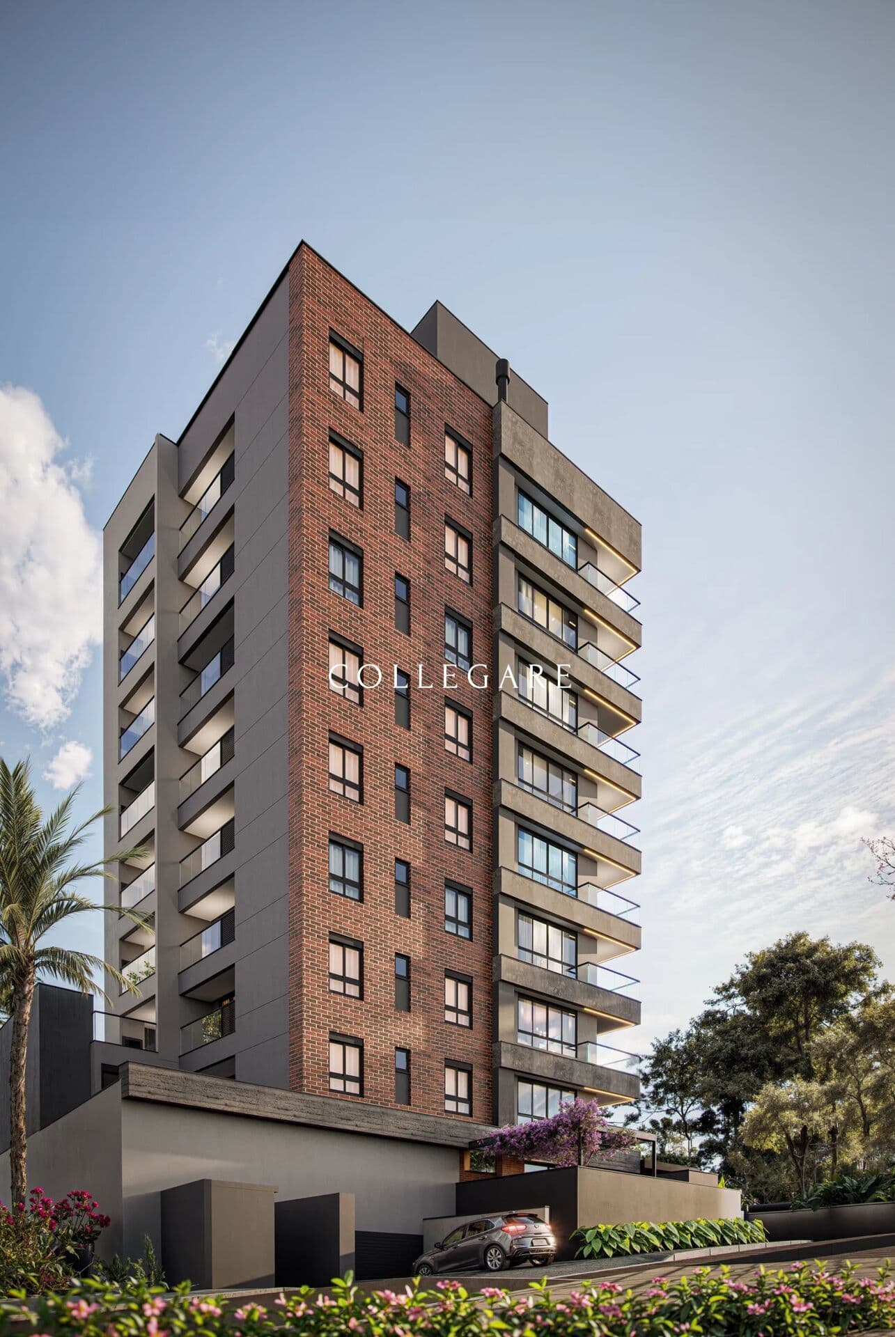 Apartamento novo, mobiliado, com torre única e vista para serra!