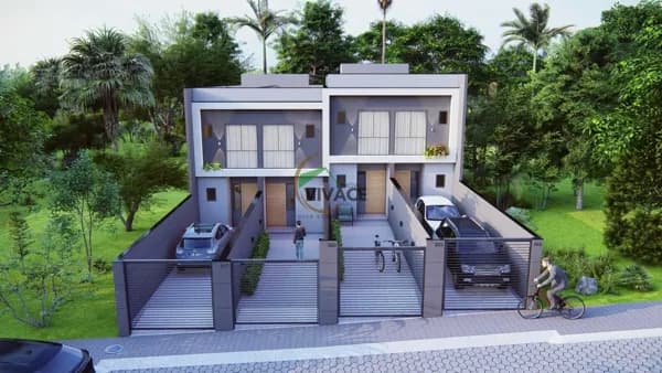 SOBRADO COM 02 SUÍTES COM AMPLO ESPAÇO DE FUNDOS E 02 VAGAS DE GARAGEM