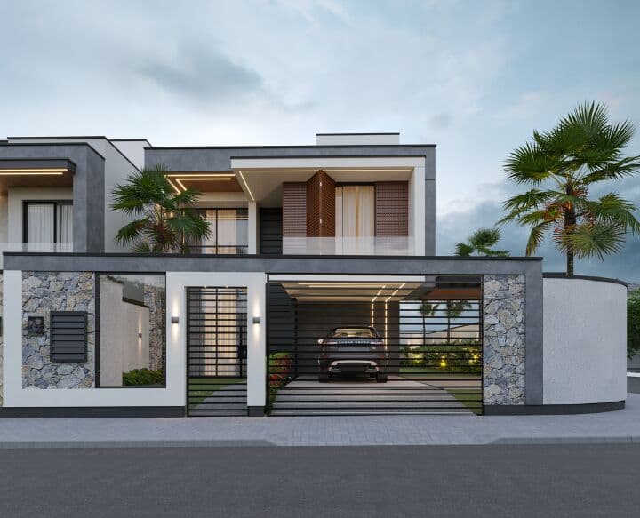 Casa Alto Padrão à Venda em Tijucas com 3 Suítes - Com Piscina