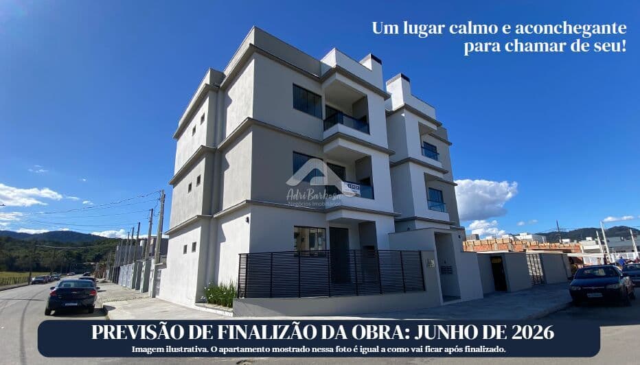 Apartamento à venda em Três Rios do Norte, Jaraguá do Sul – 3 quartos com suíte e sacada com churrasqueira
