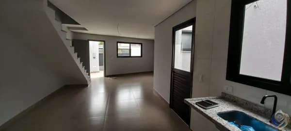 Sobrado Geminado 93m2 área construída em Vila Junqueira, Santo André/SP- NOVO.