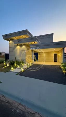 Casa Térrea de Alto Padrão no Residencial TerraVista – Projeto Assinado e Acabamento em Travertino