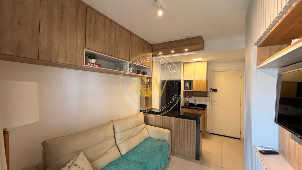 Studio decorado no Duo JK, pronto para morar, ideal para quem busca praticidade, conforto e excelente localização.