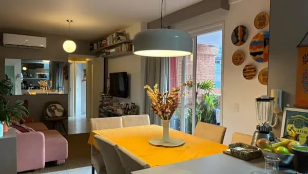 Excelente apartamento semi mobiliado