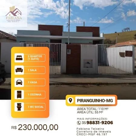 Casa em Piranguinho - Centro