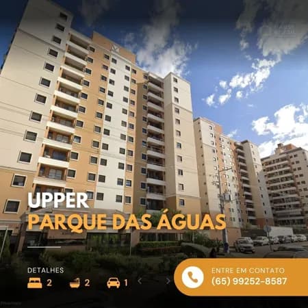 Apartamento Mobiliado à Venda no Upper Parque das Águas — Paiaguás, Cuiabá/MT