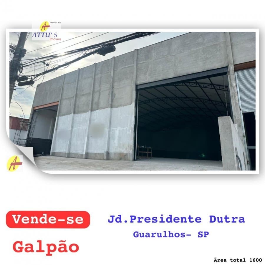 Galpão/Pavilhão Salão Comercial para Venda em Jardim Presidente Dutra Guarulhos-SP