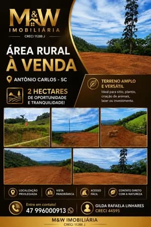 Área Rural em Antônio Carlos/SC